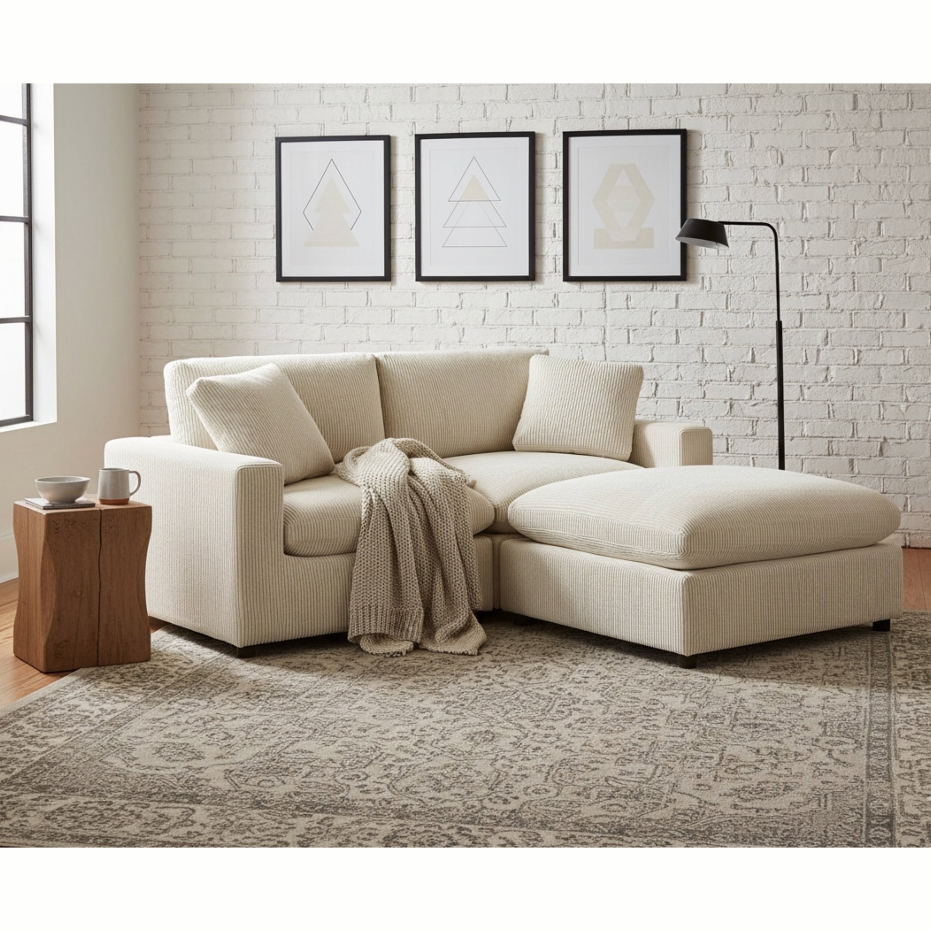 Deep Comfort Modular Chaise Sofa