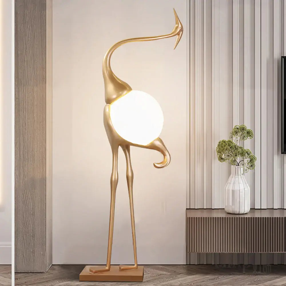 Animal Crane Floor Lamp