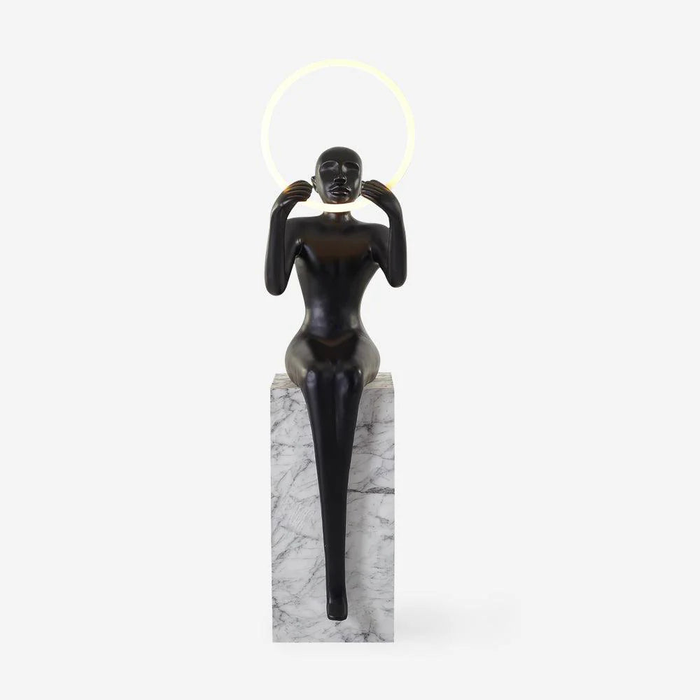 Sitting Sculpture Floor Lamp