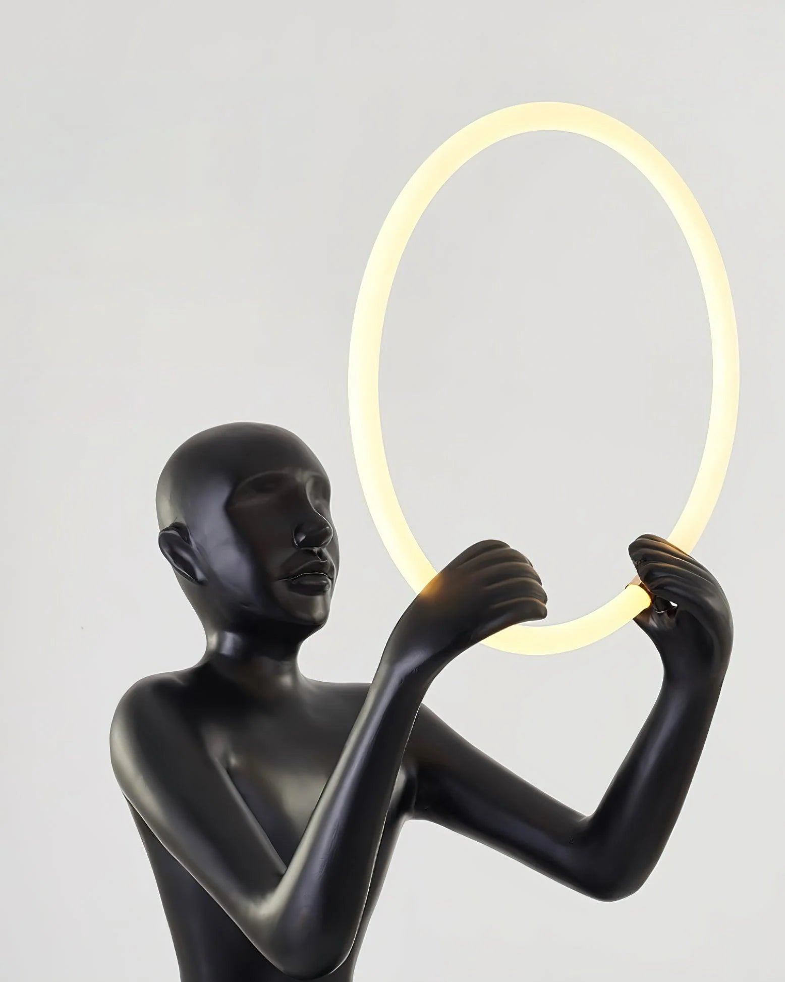Sitting Sculpture Floor Lamp