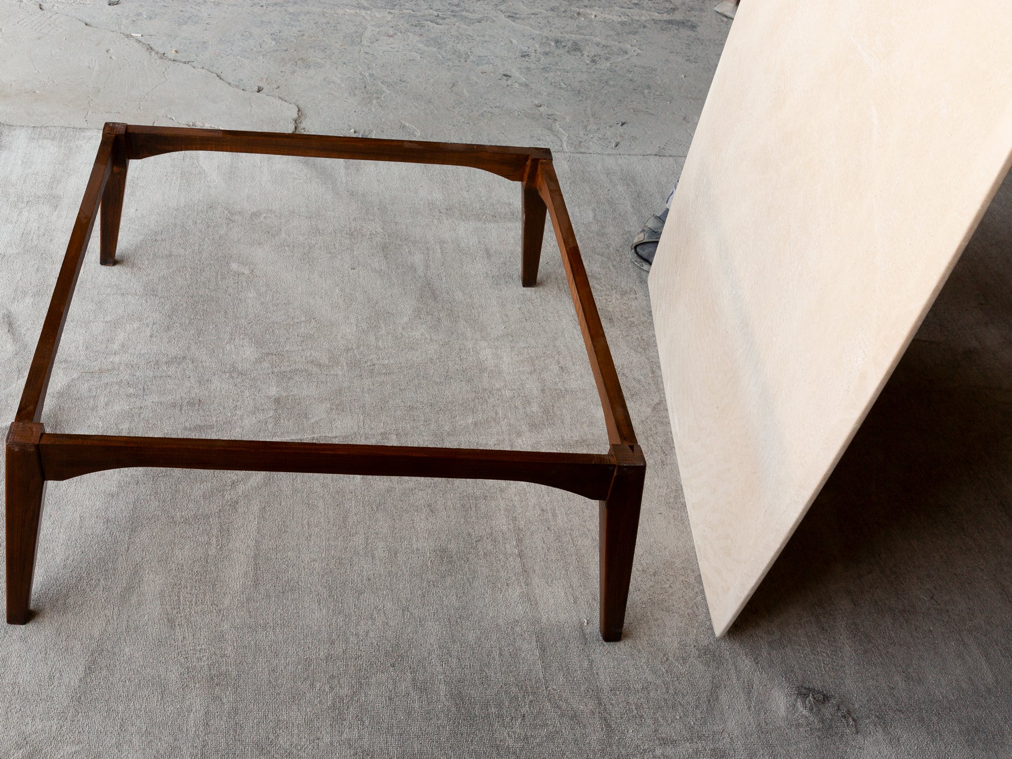 Beige Marble Coffee Table