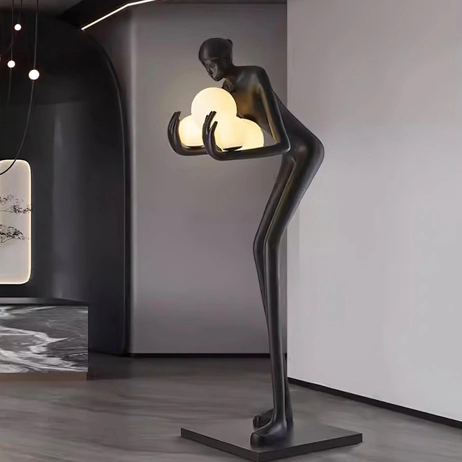 Statue Decoration Floor Lamp