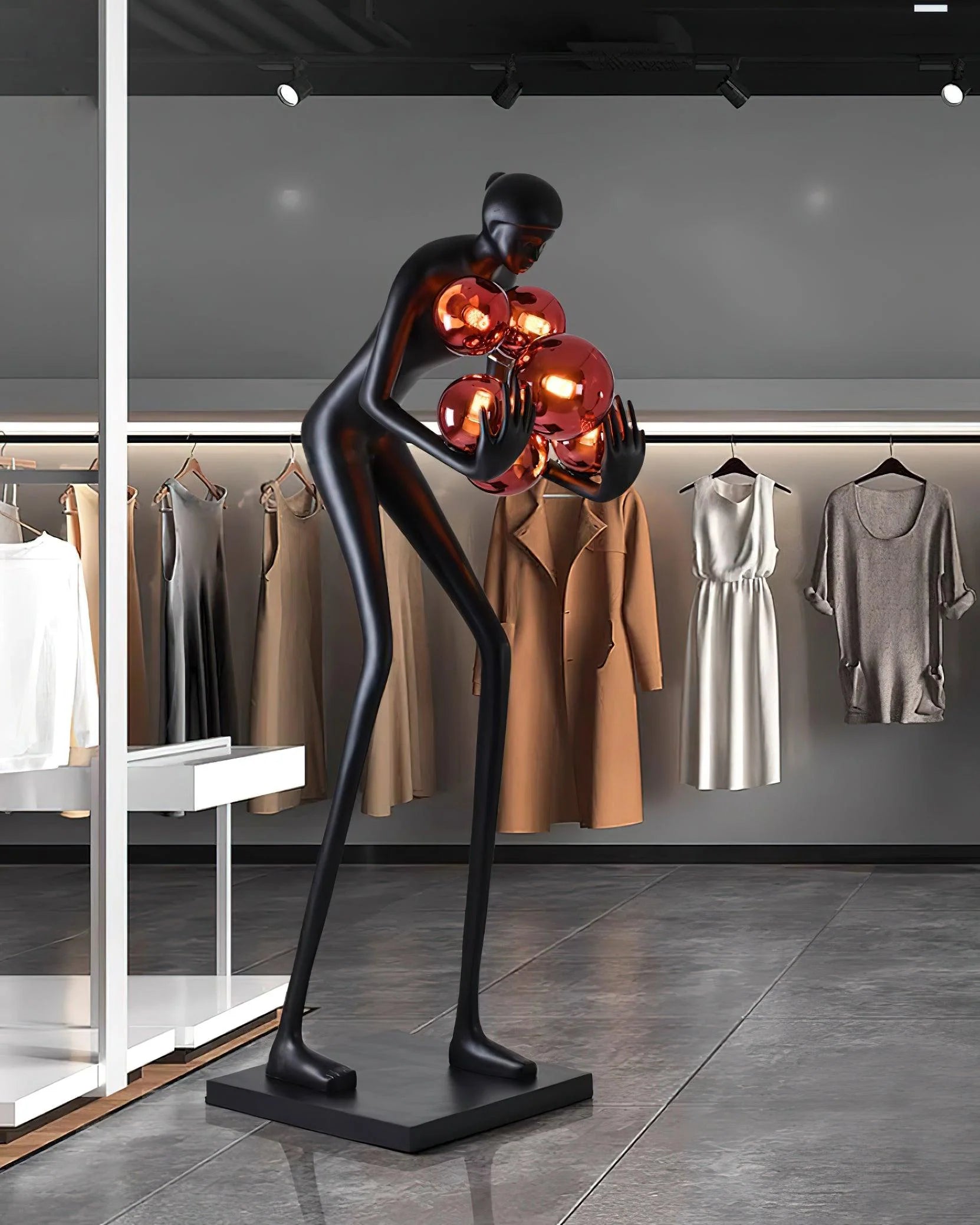 Statue Decoration Floor Lamp