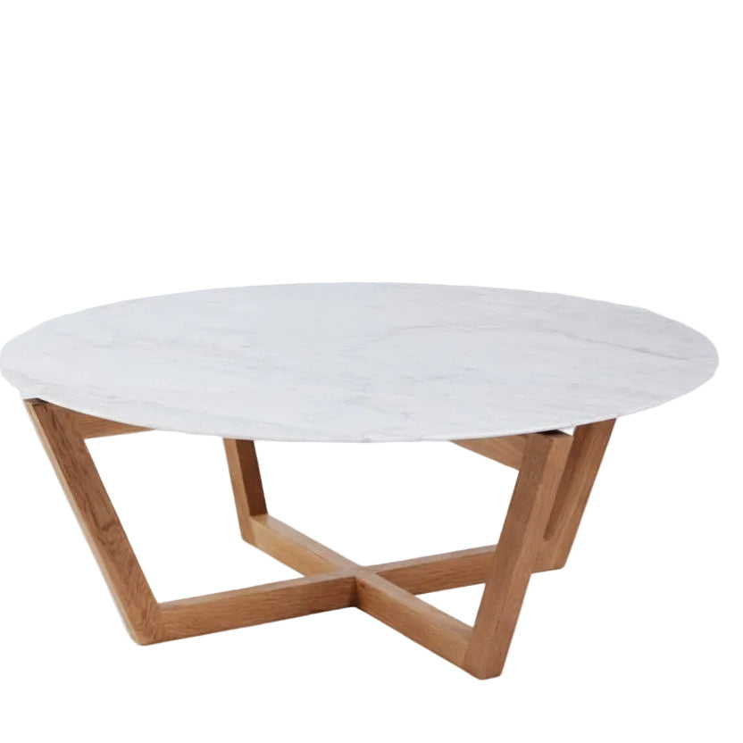 Carrara White Marble Coffee Table