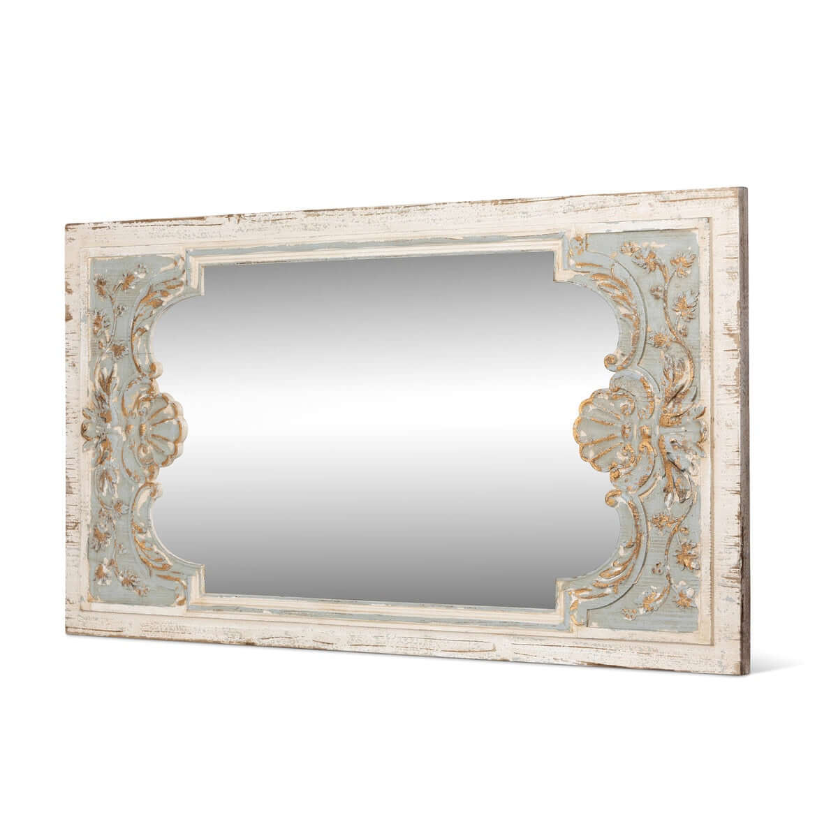French Country Carved Wood Mirror