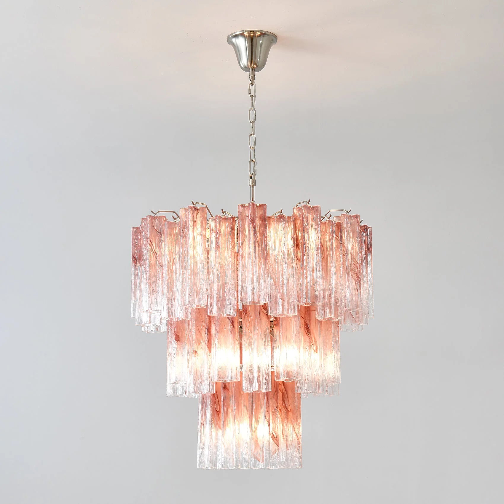 Murano Pink Rose Chandelier