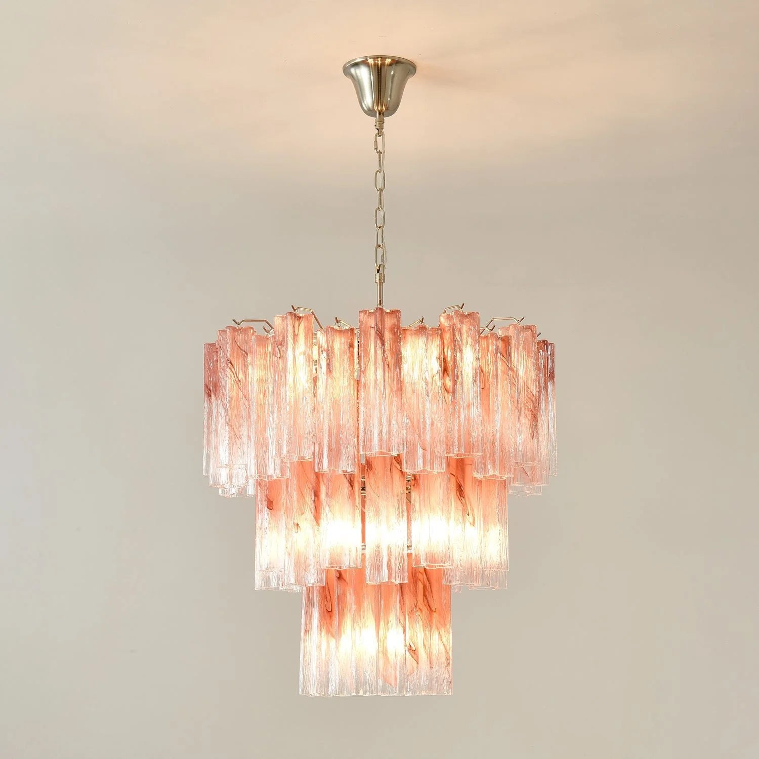 Murano Pink Rose Chandelier