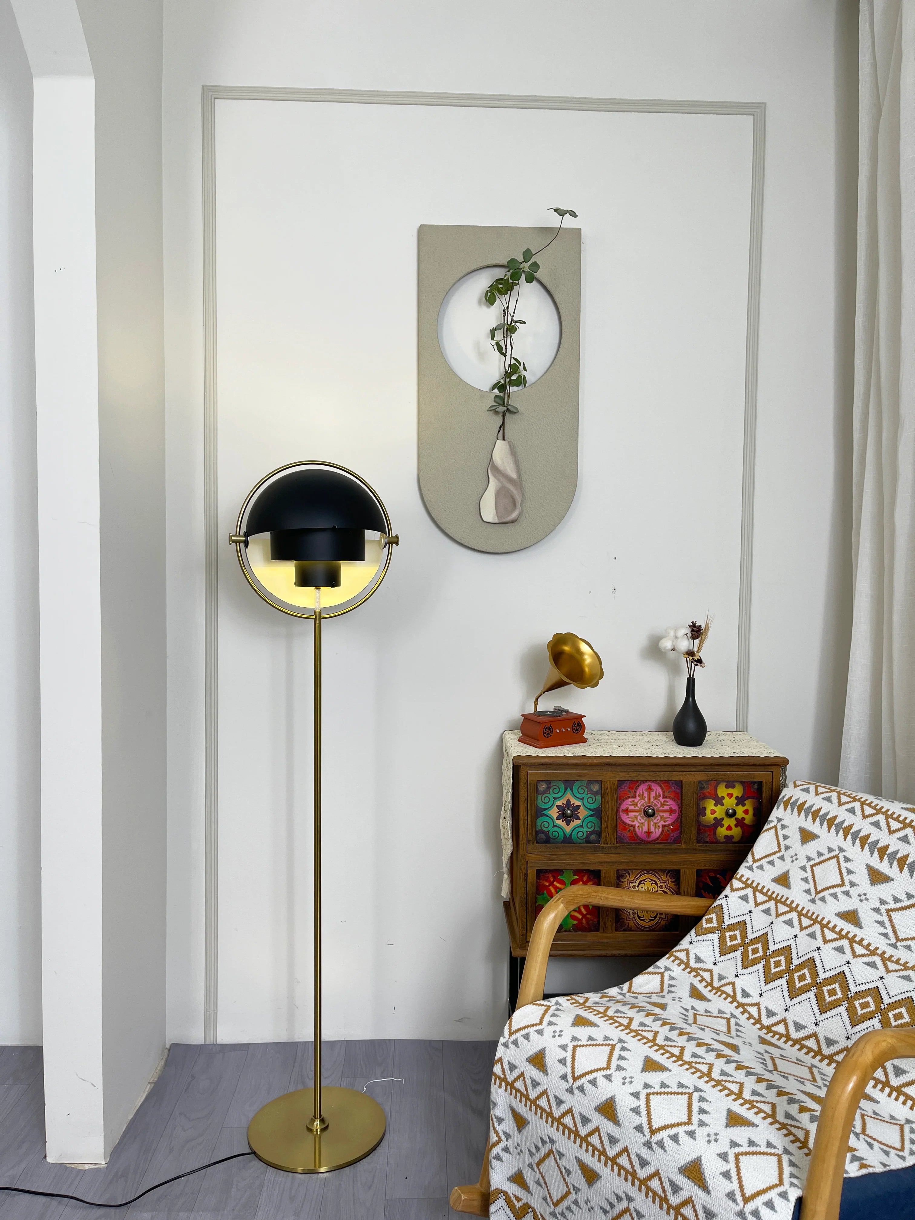 Rotating Ball Floor Lamp