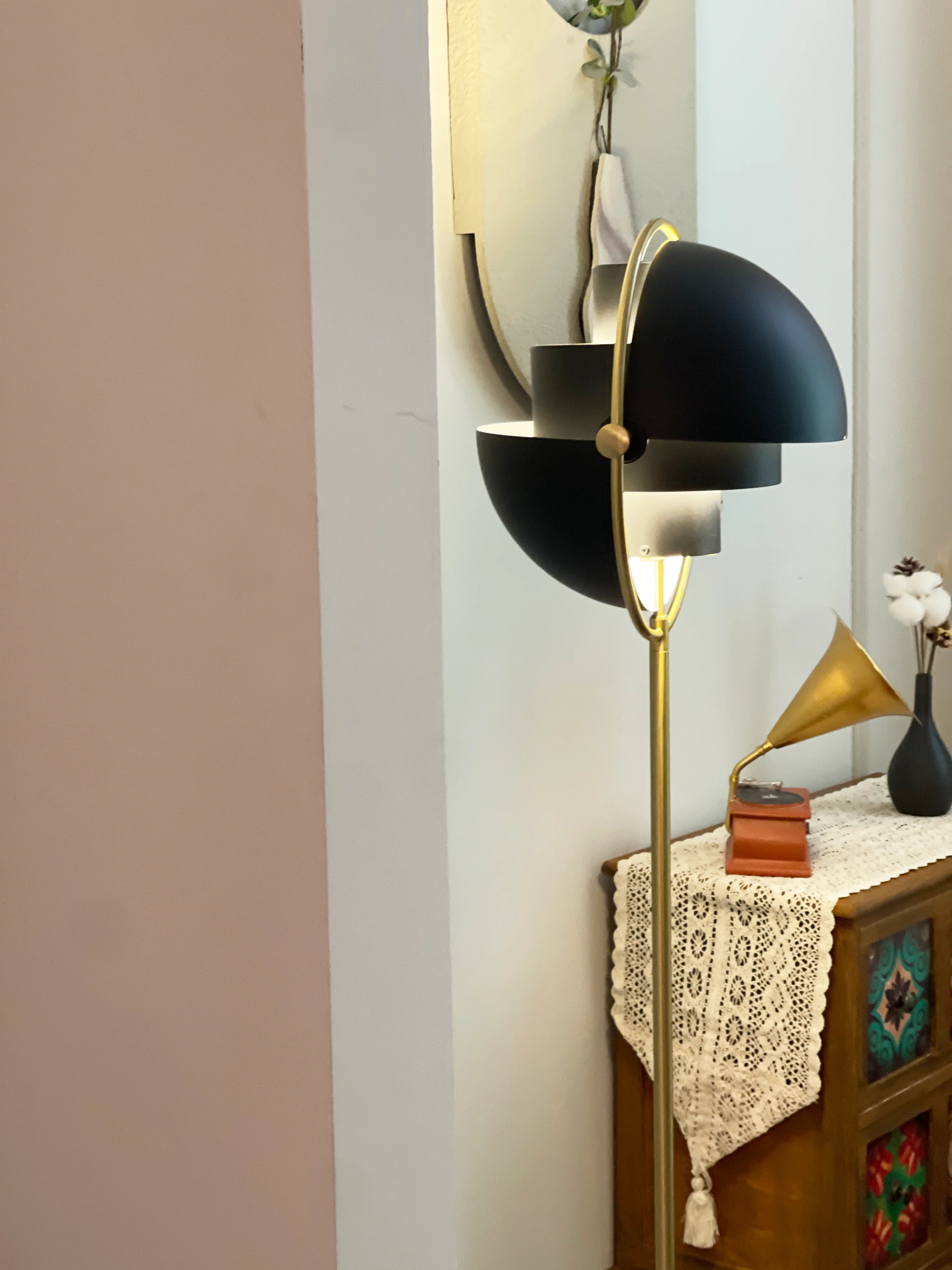 Rotating Ball Floor Lamp