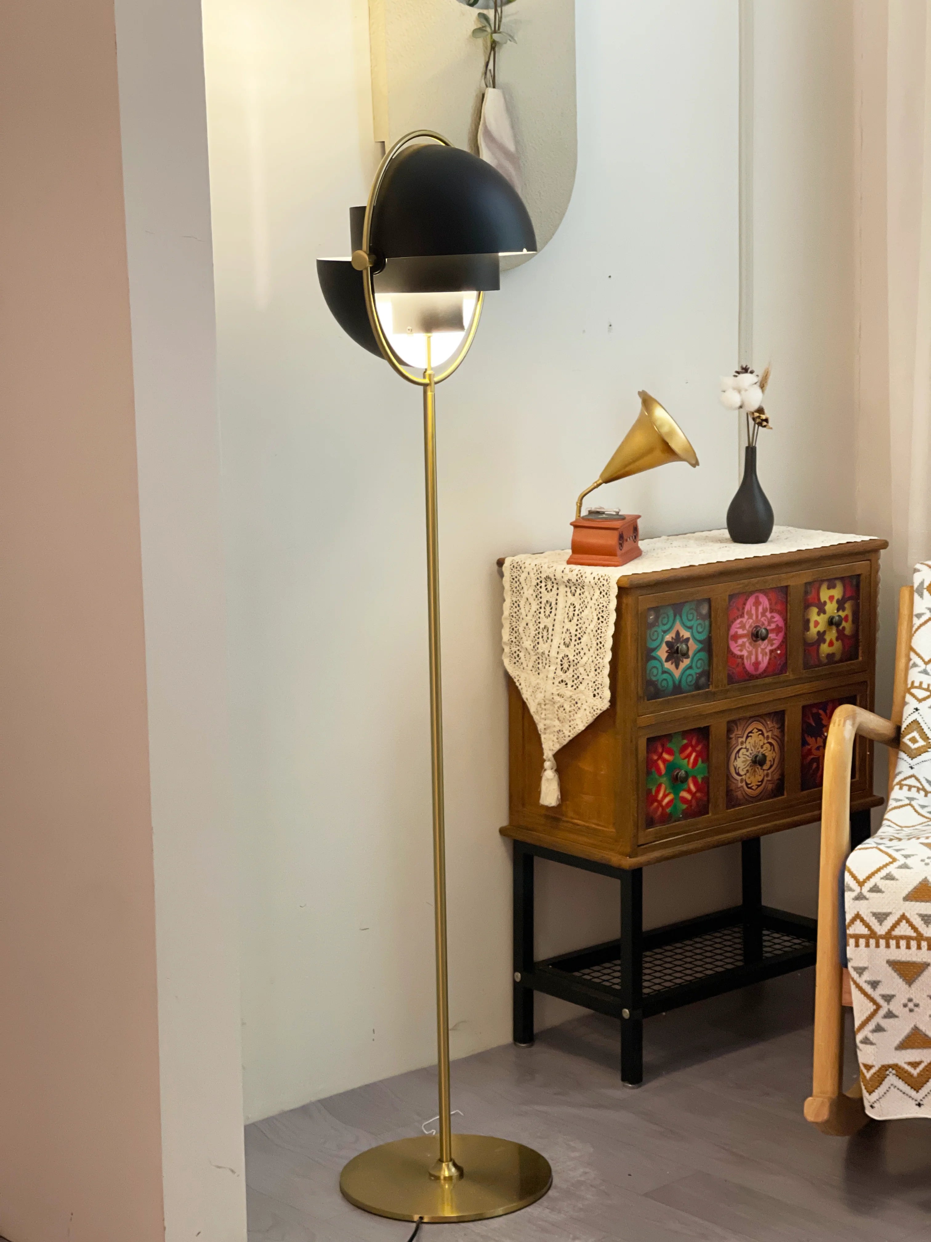 Rotating Ball Floor Lamp