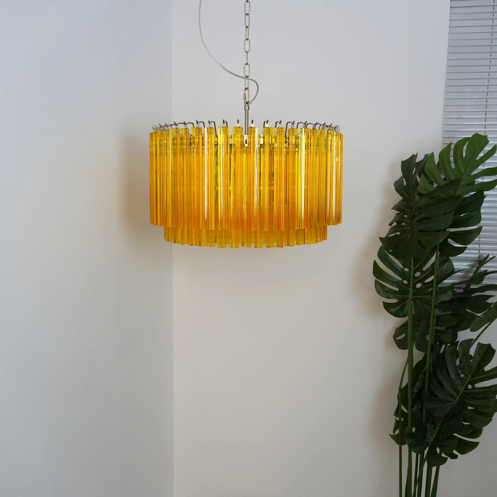 Murano Round Prisms Chandelier