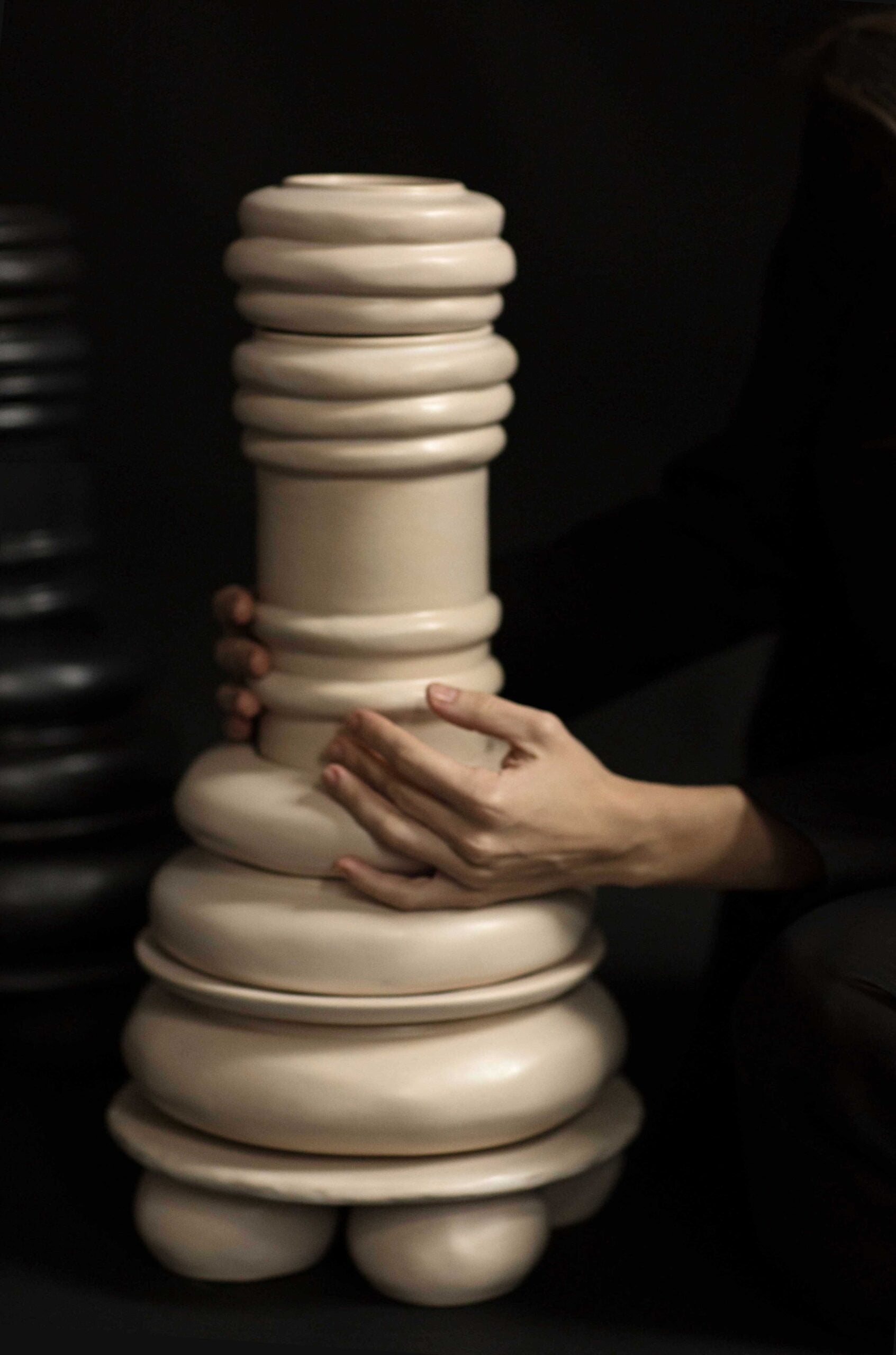 Handcrafted Sculptural Dining Art Set