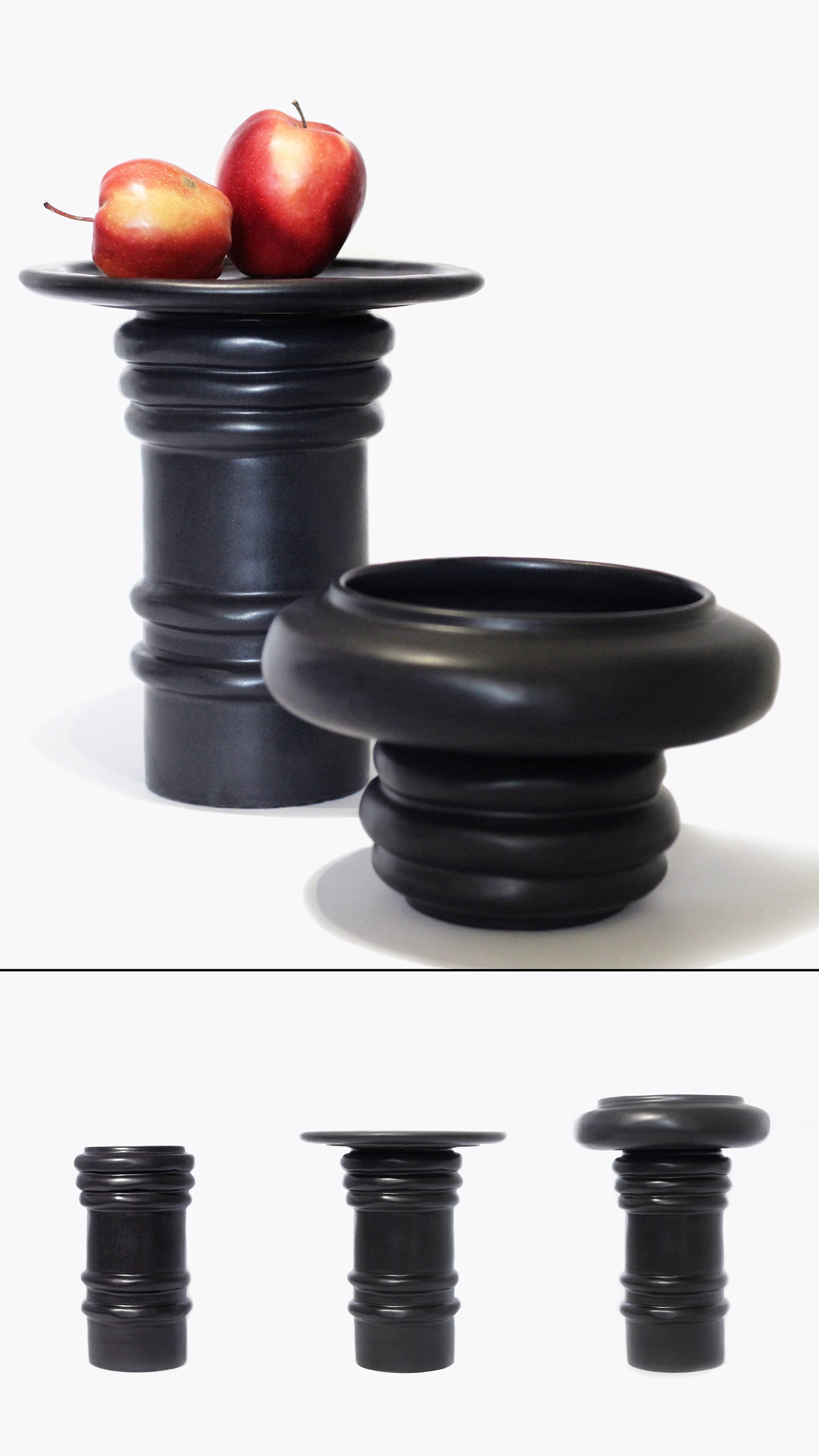 Handcrafted Sculptural Dining Art Set