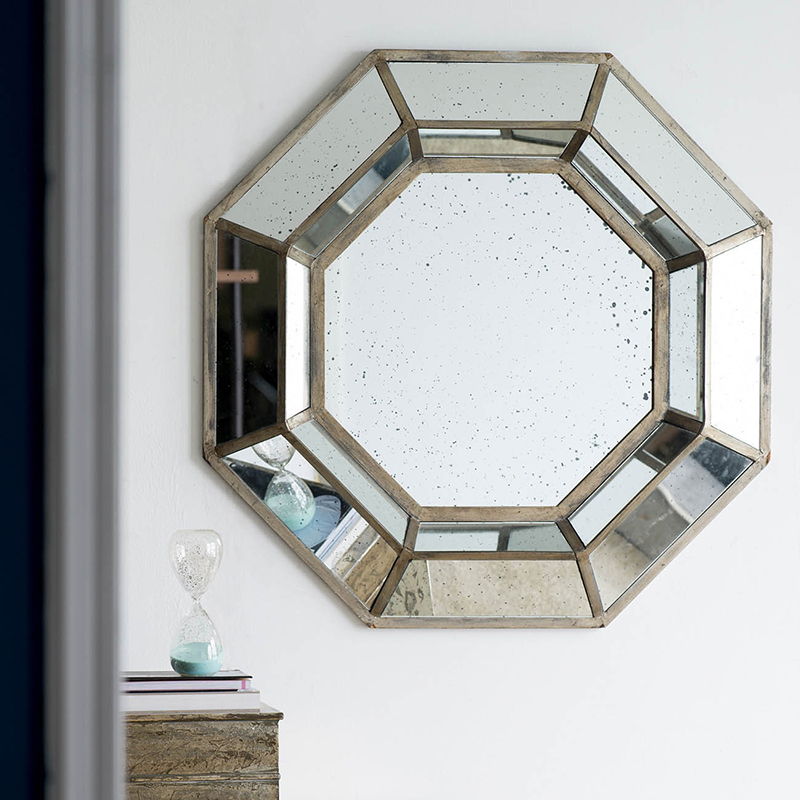 Mid Century Modern Octagon Mirror