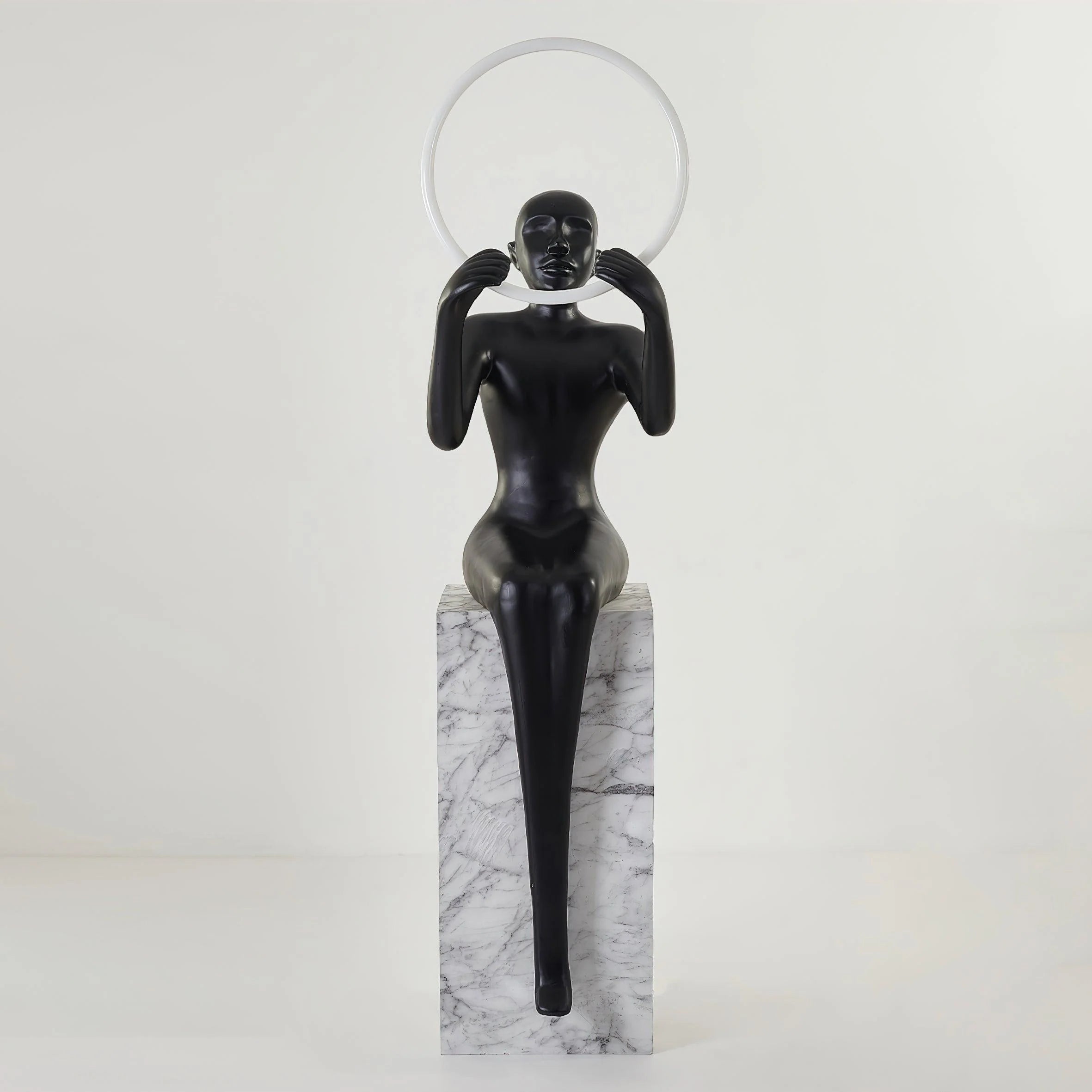 Sitting Sculpture Floor Lamp