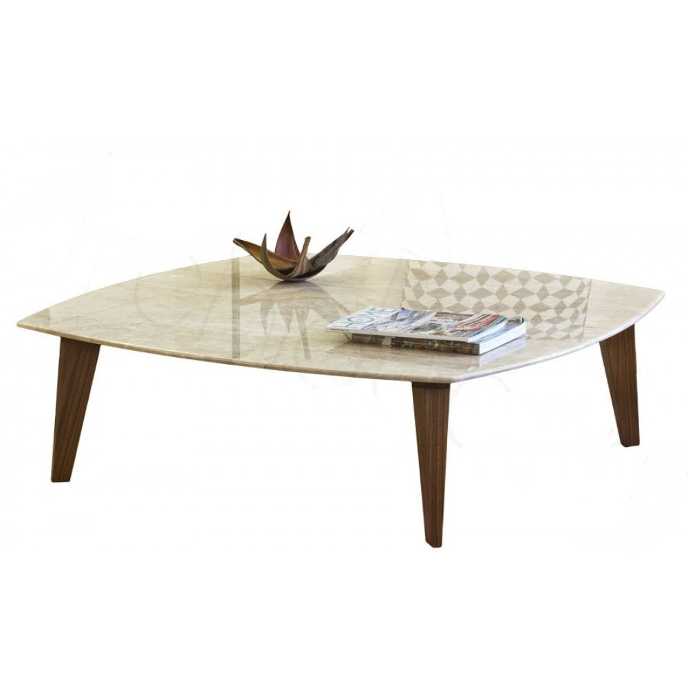 Beige Marble Coffee Table