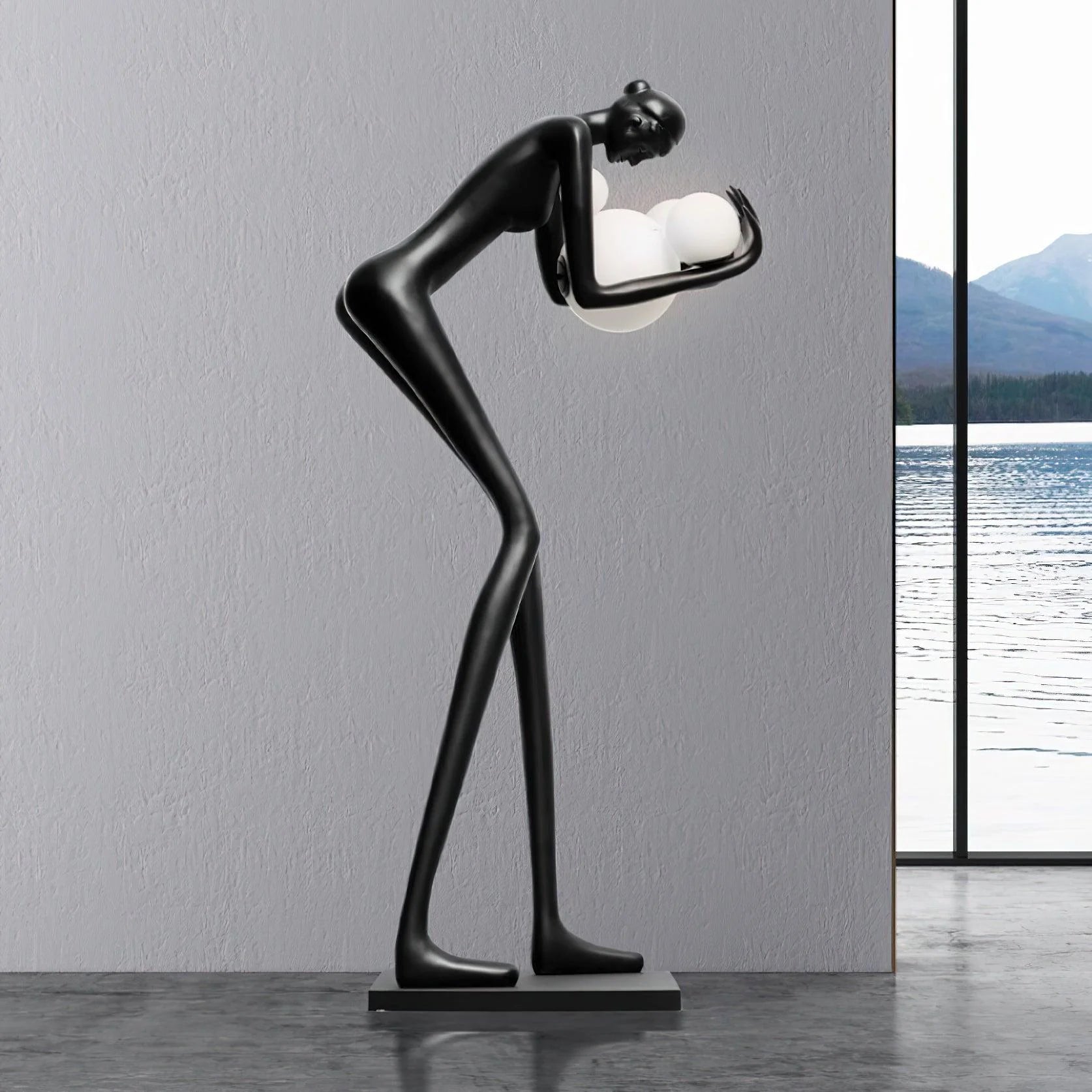 Statue Decoration Floor Lamp