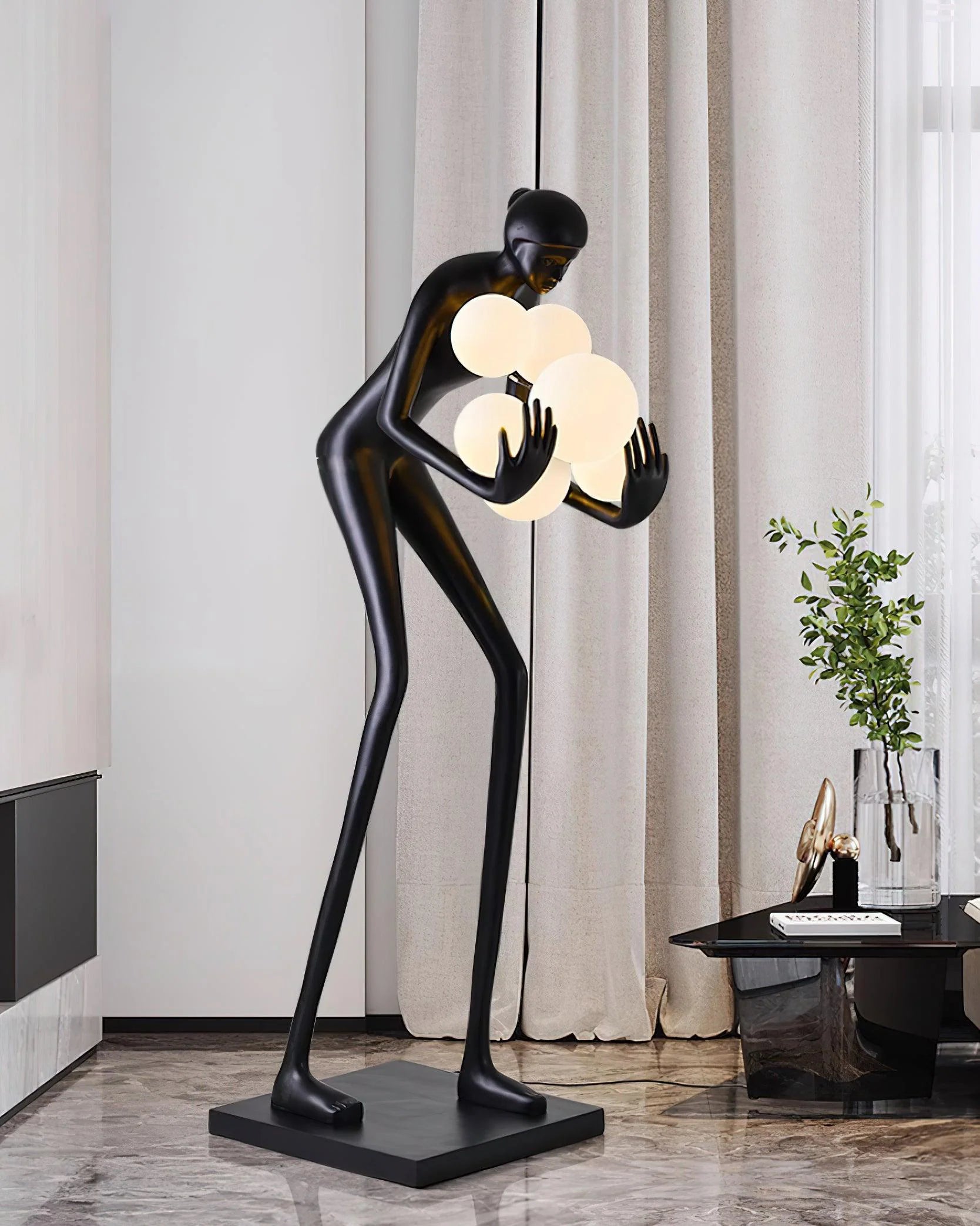 Statue Decoration Floor Lamp
