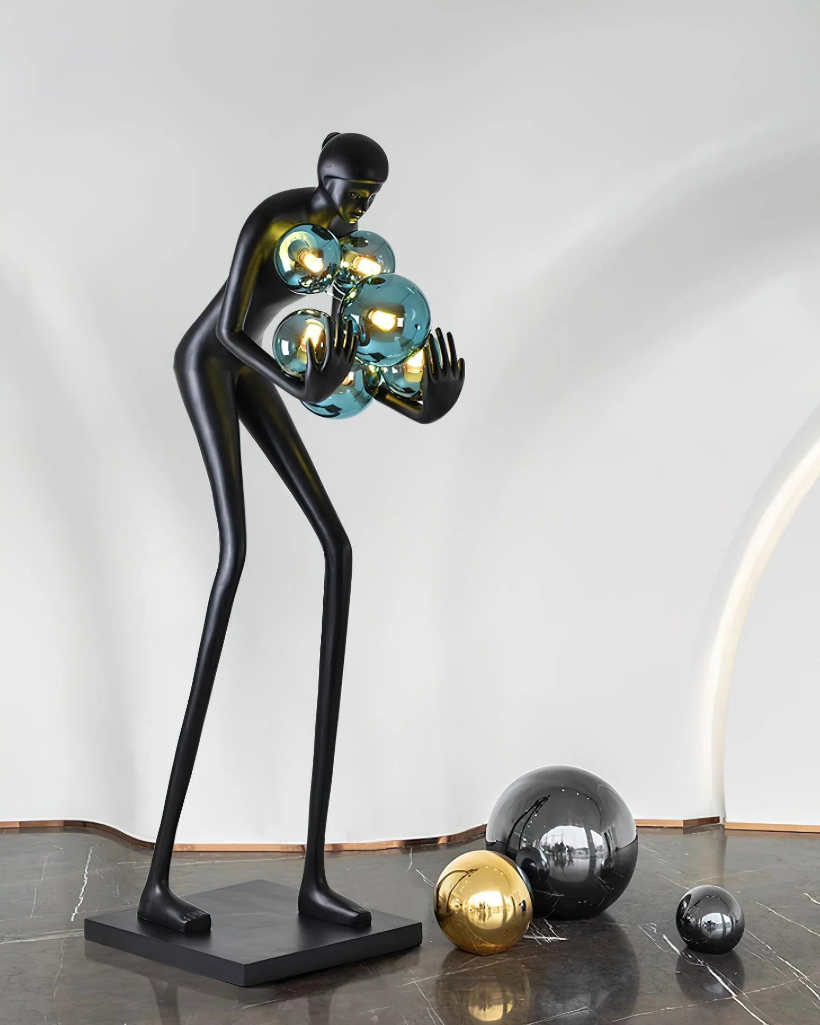 Statue Decoration Floor Lamp