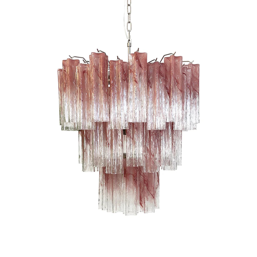 Murano Pink Rose Chandelier