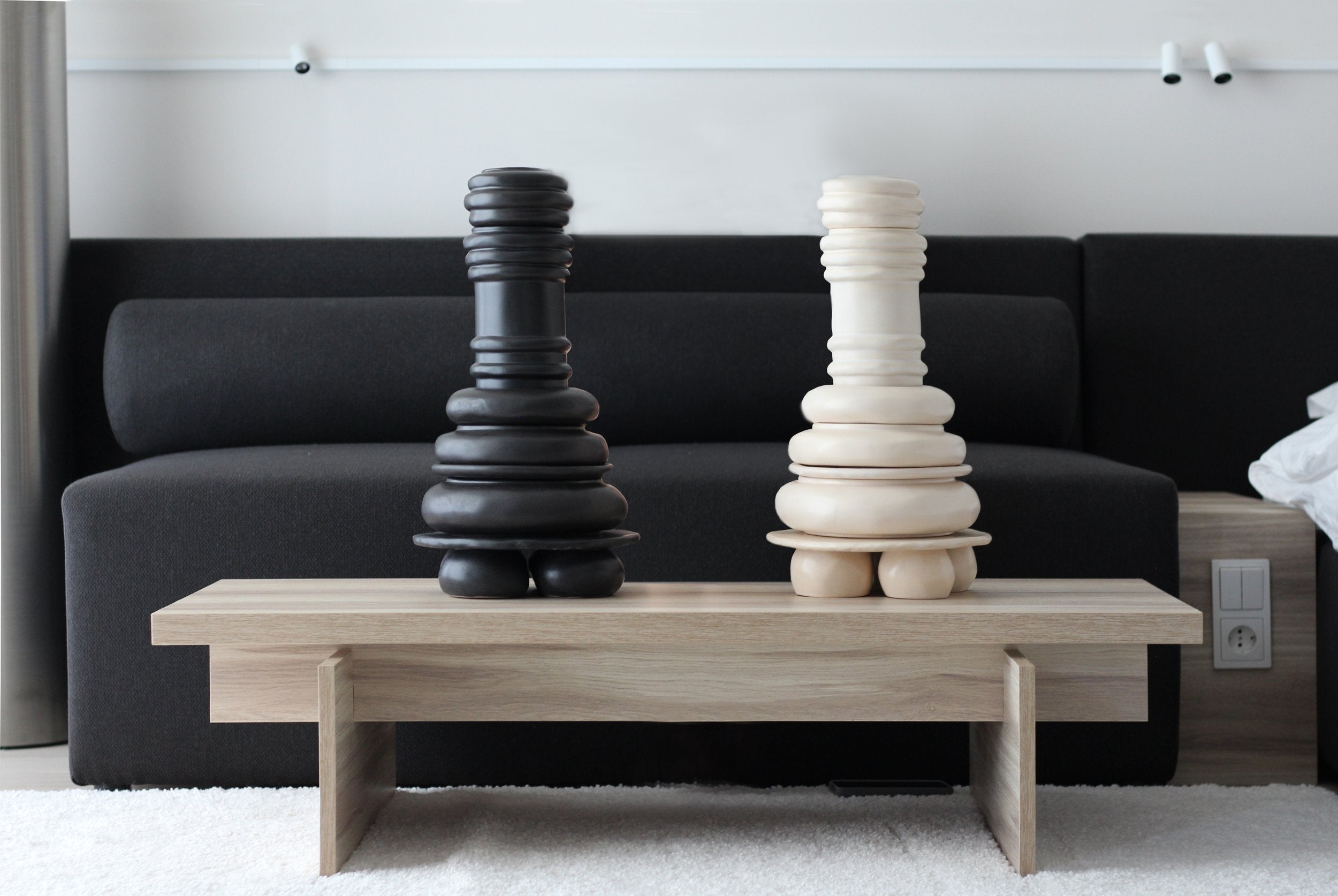 Handcrafted Sculptural Dining Art Set