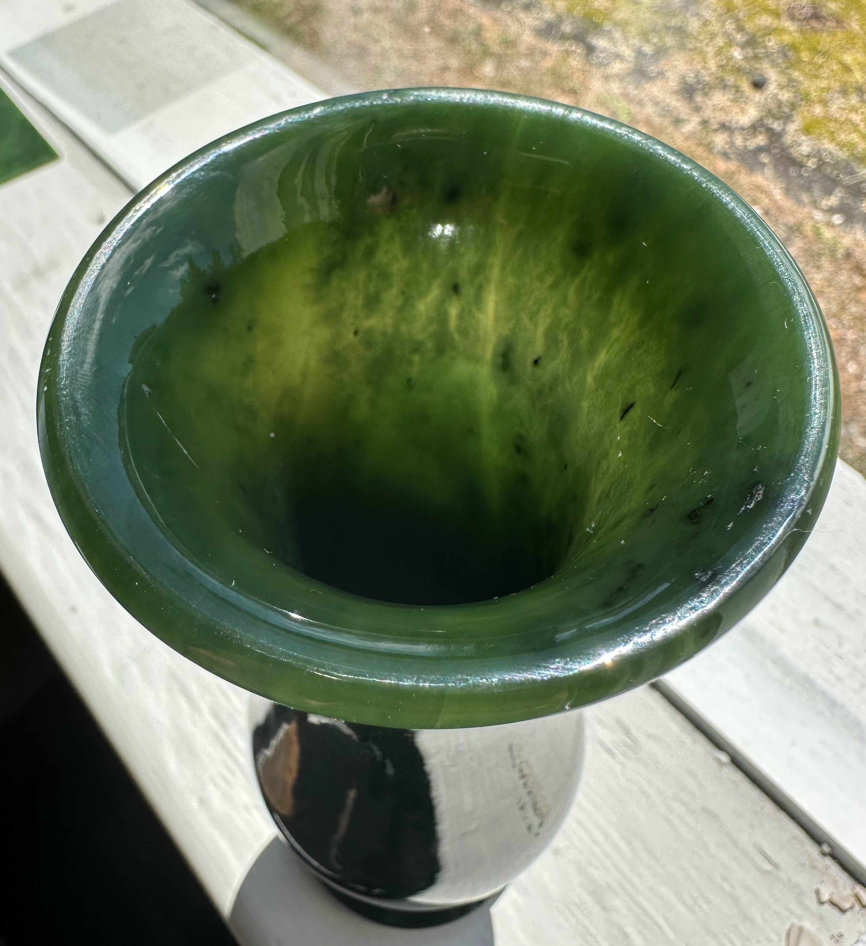 Siberian Nephrite Jade Vase
