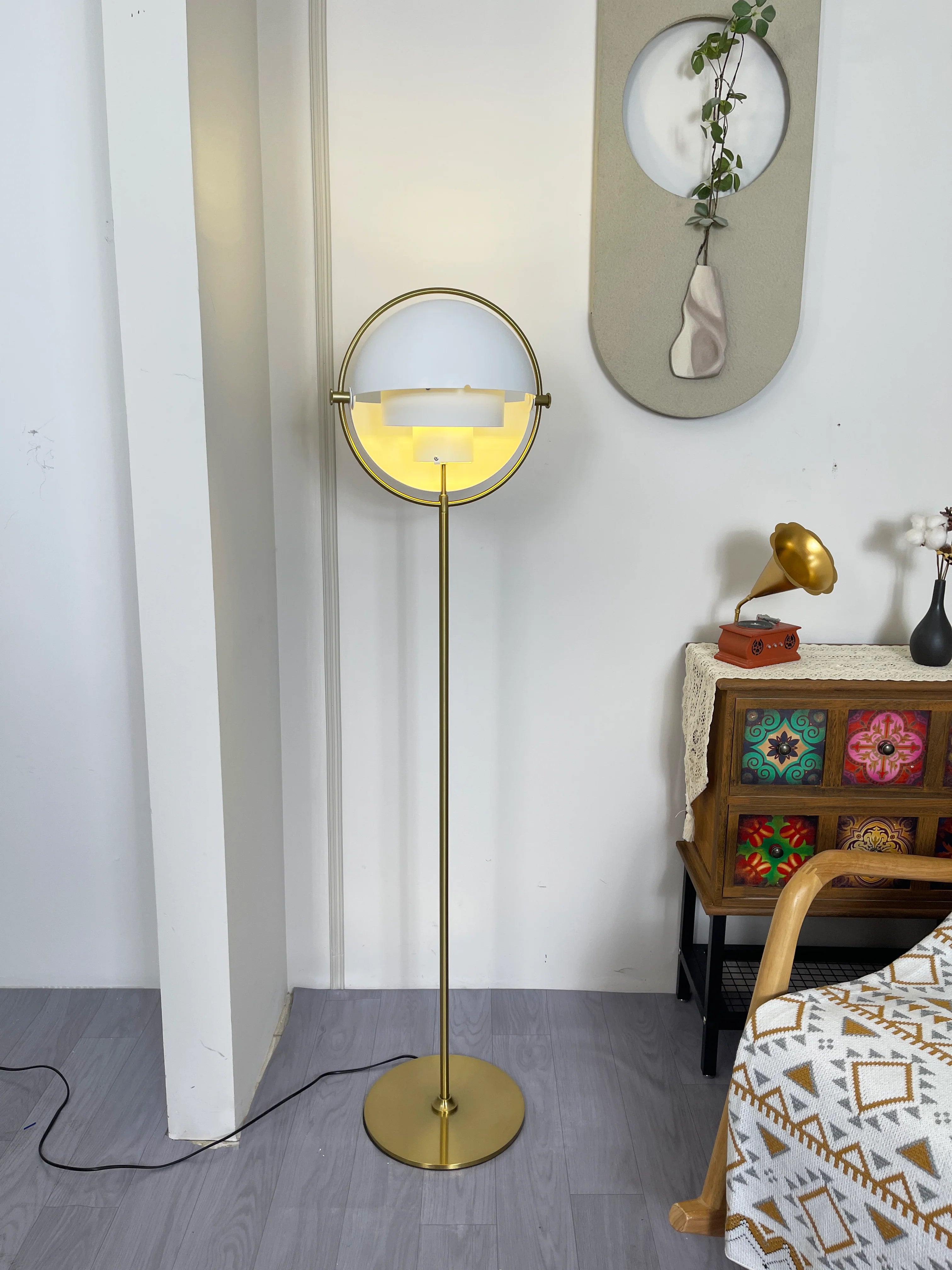 Rotating Ball Floor Lamp