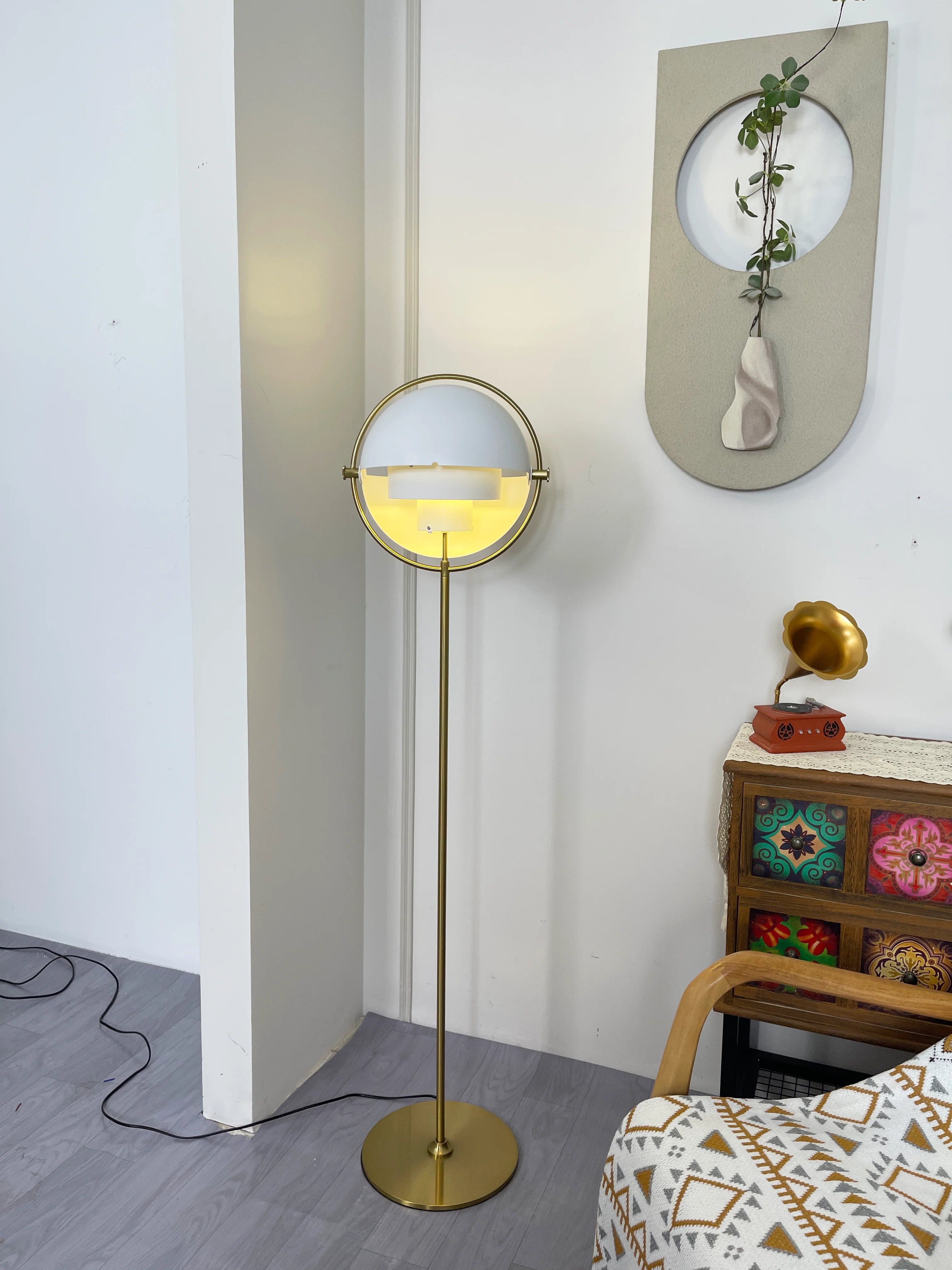 Rotating Ball Floor Lamp