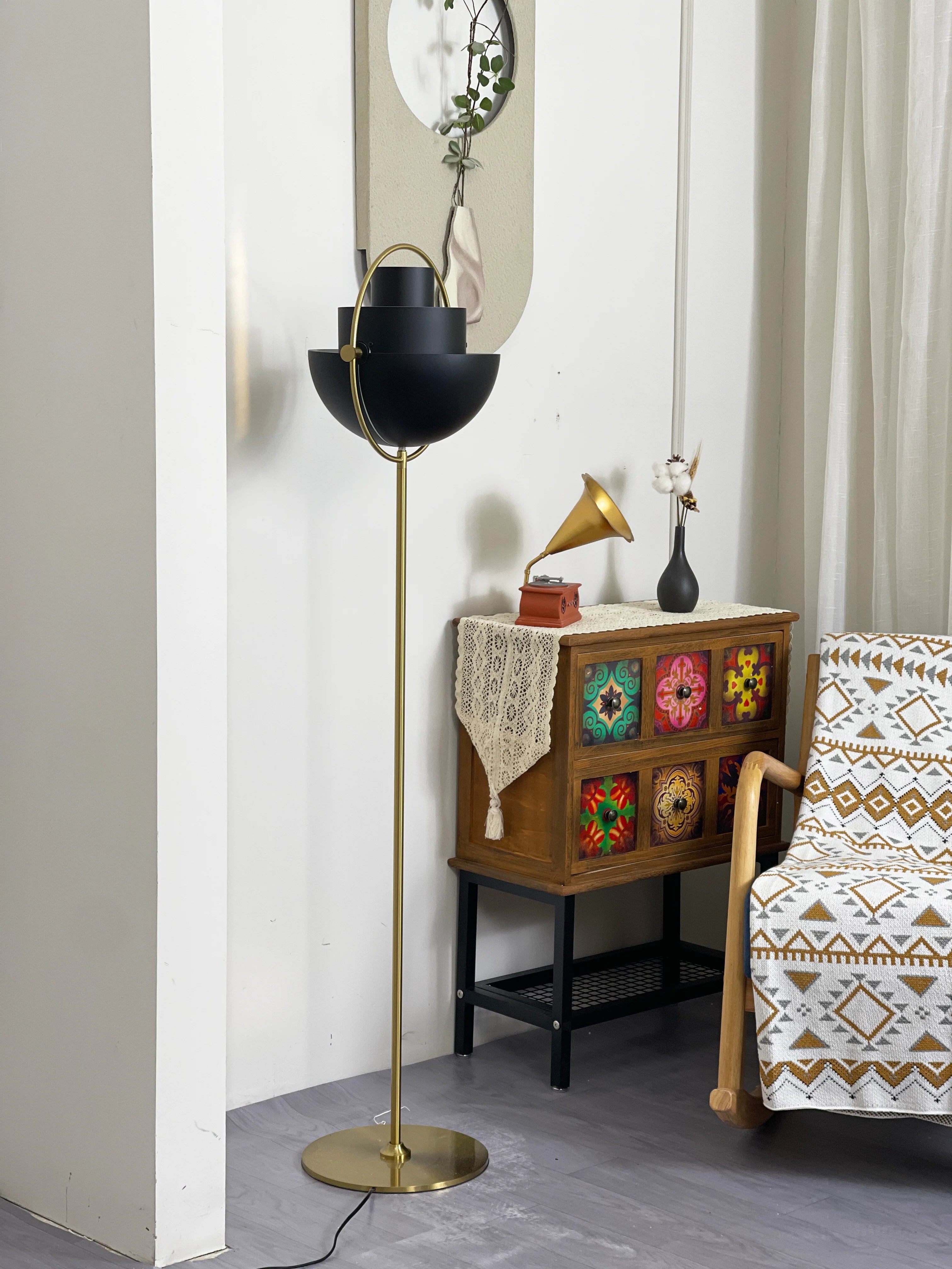 Rotating Ball Floor Lamp