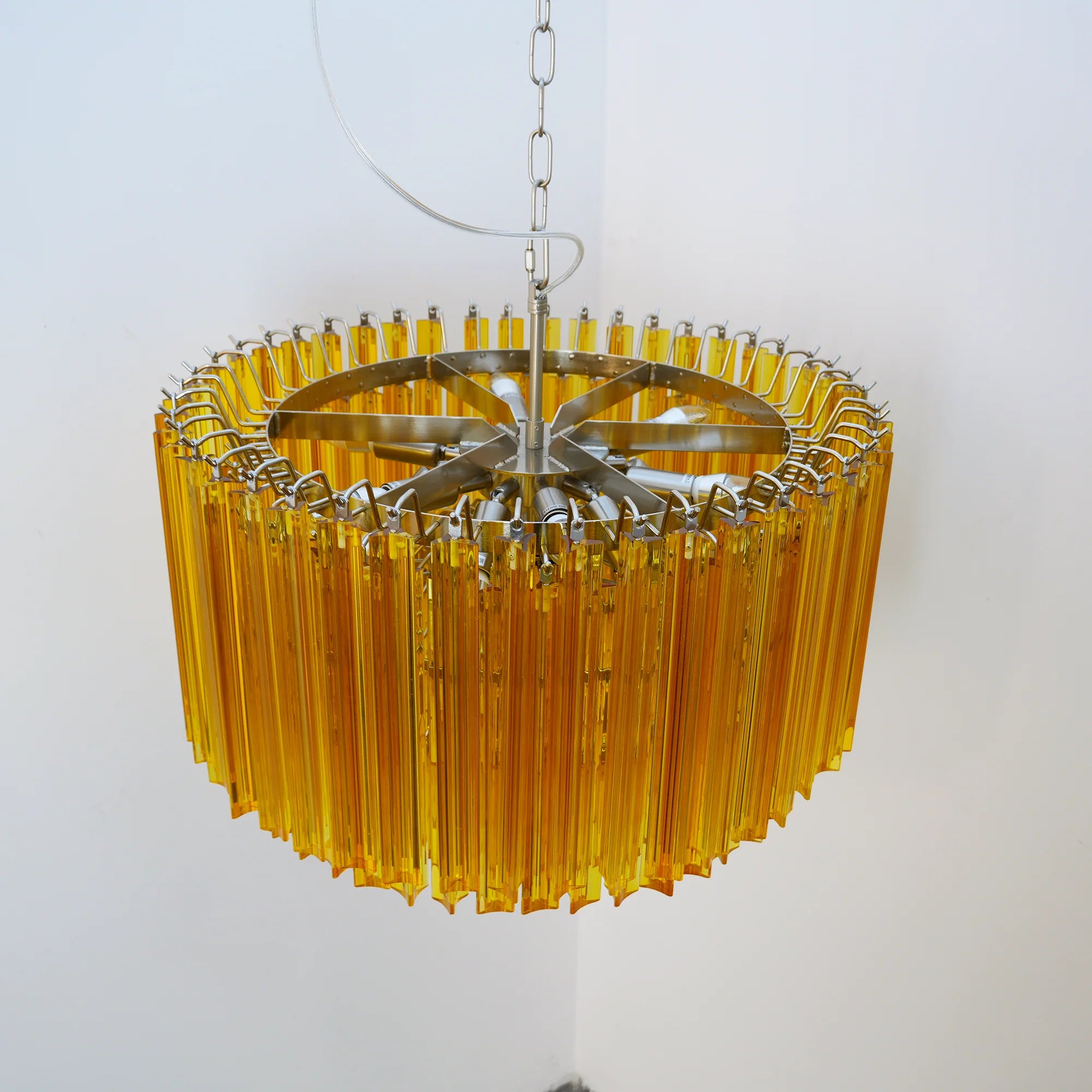 Murano Round Prisms Chandelier