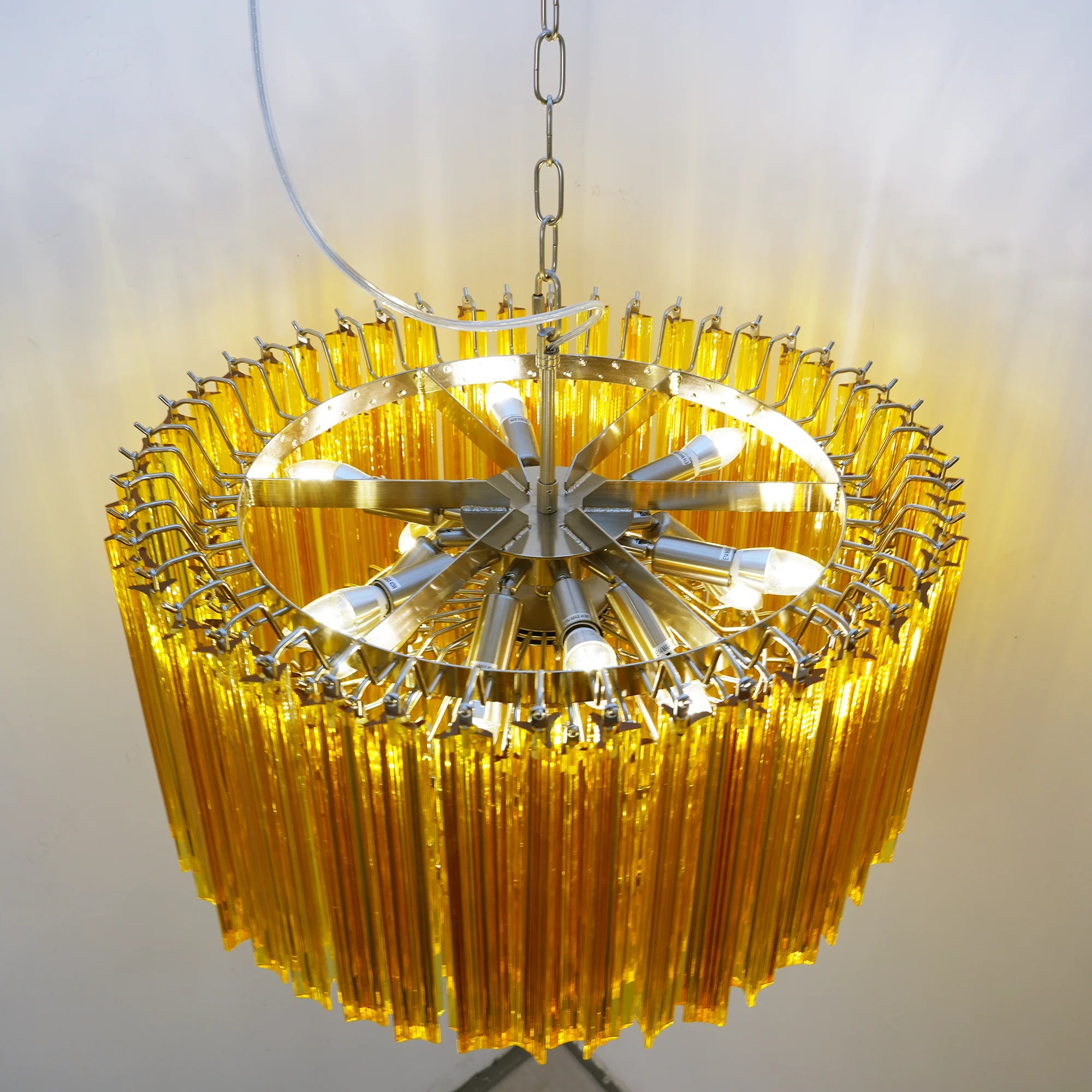 Murano Round Prisms Chandelier