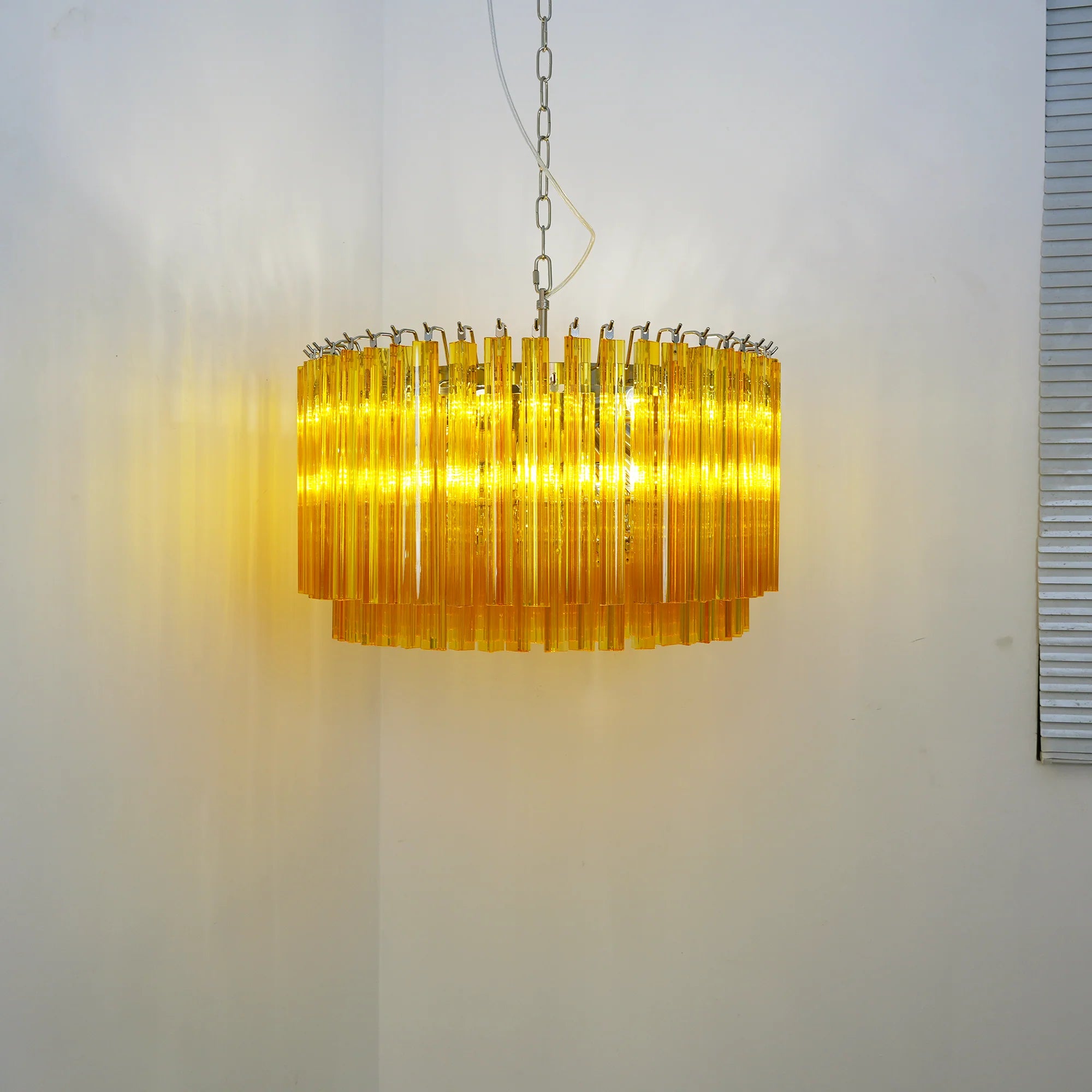 Murano Round Prisms Chandelier