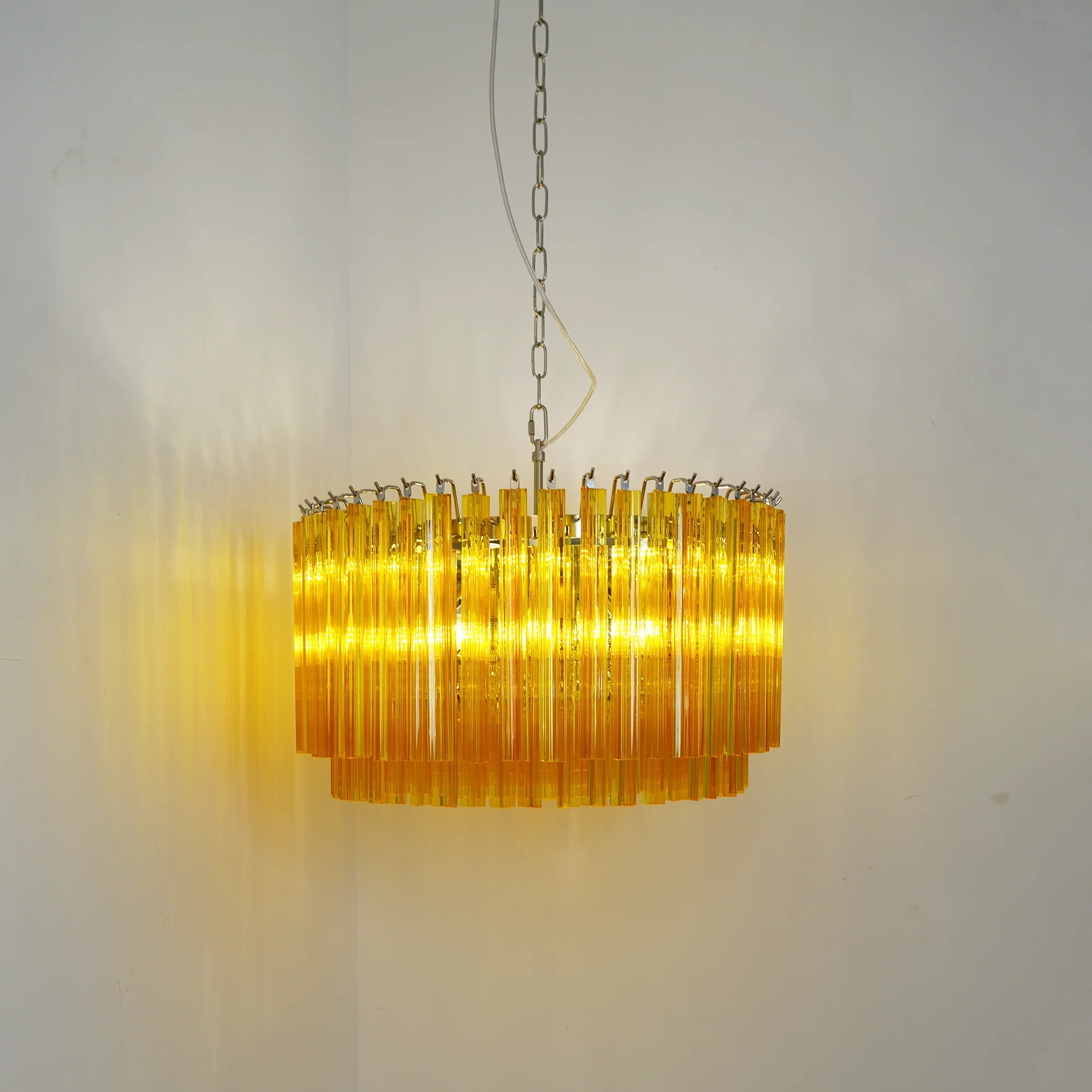 Murano Round Prisms Chandelier