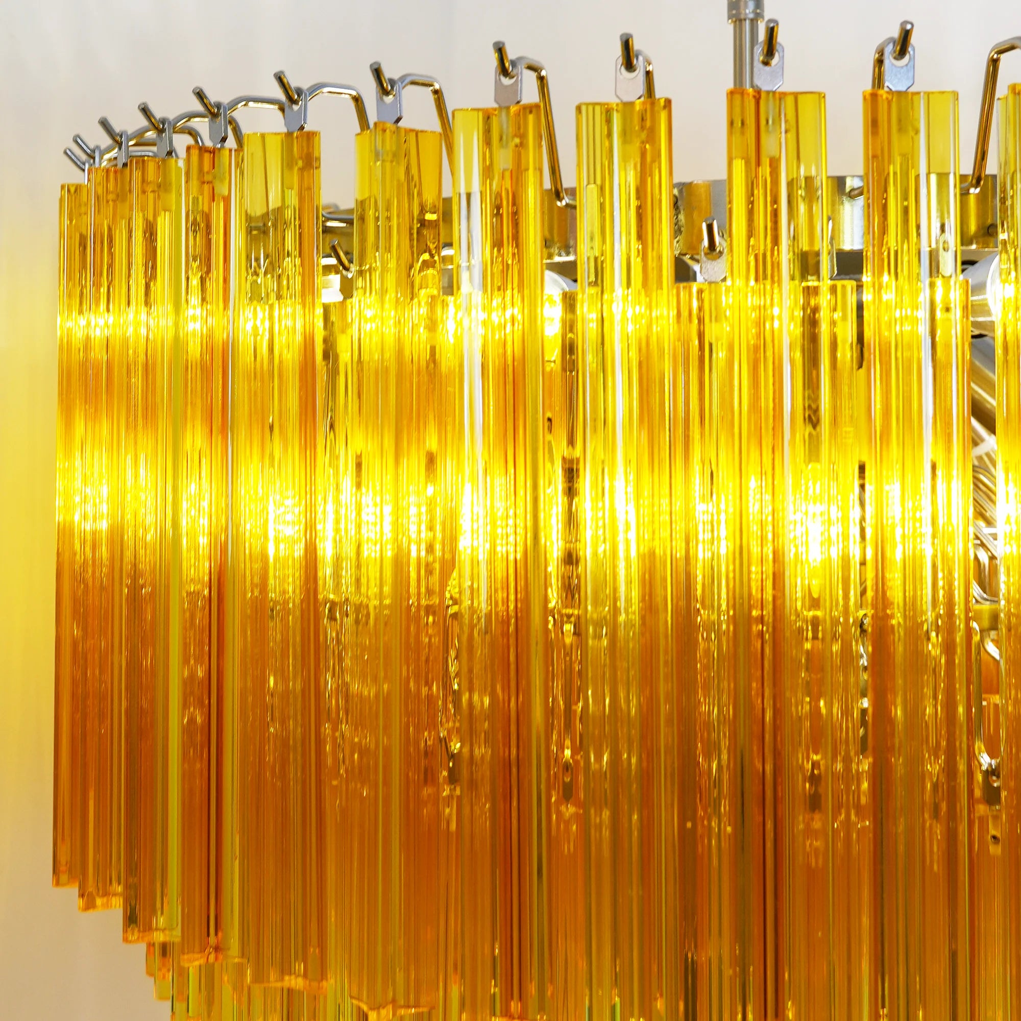 Murano Round Prisms Chandelier