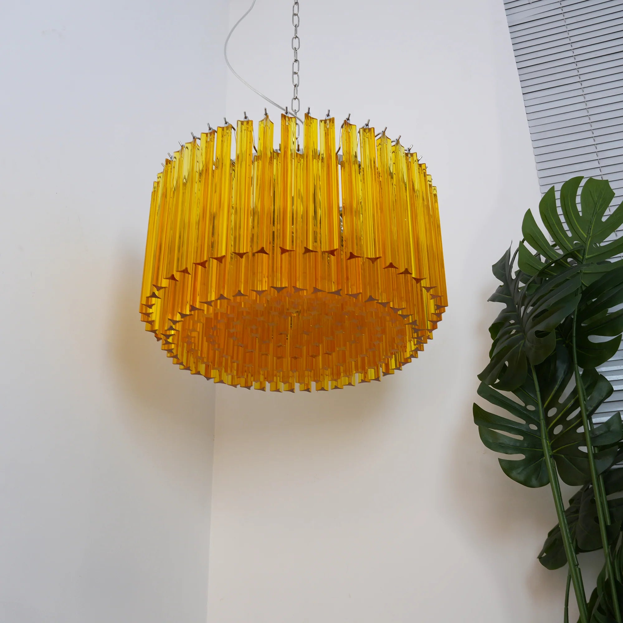 Murano Round Prisms Chandelier