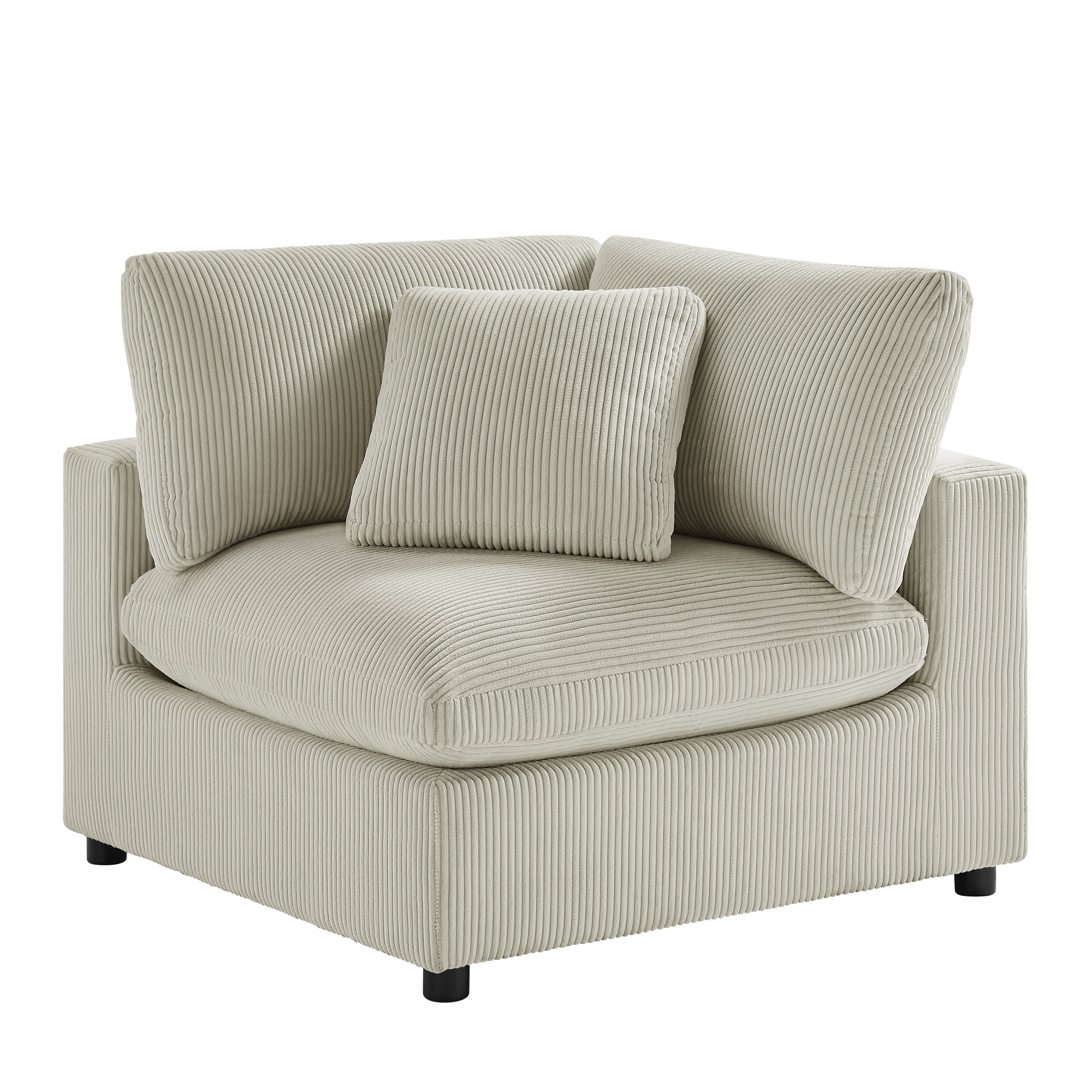 Deep Comfort Modular Chaise Sofa