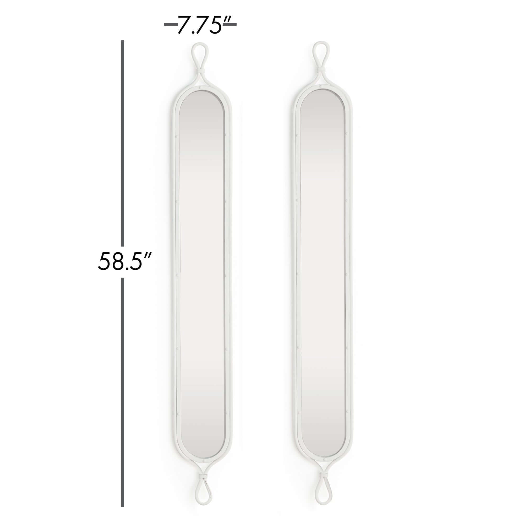 White Mirrors with Vintage French Design